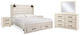 J&M Furniture - Ashley Furniture - Cambeck King Storage Bed, Dresser, Mirror and 2 Nightstands - King Storage Bed, Dresser, Mirror and 2 Nightstands - B192B92